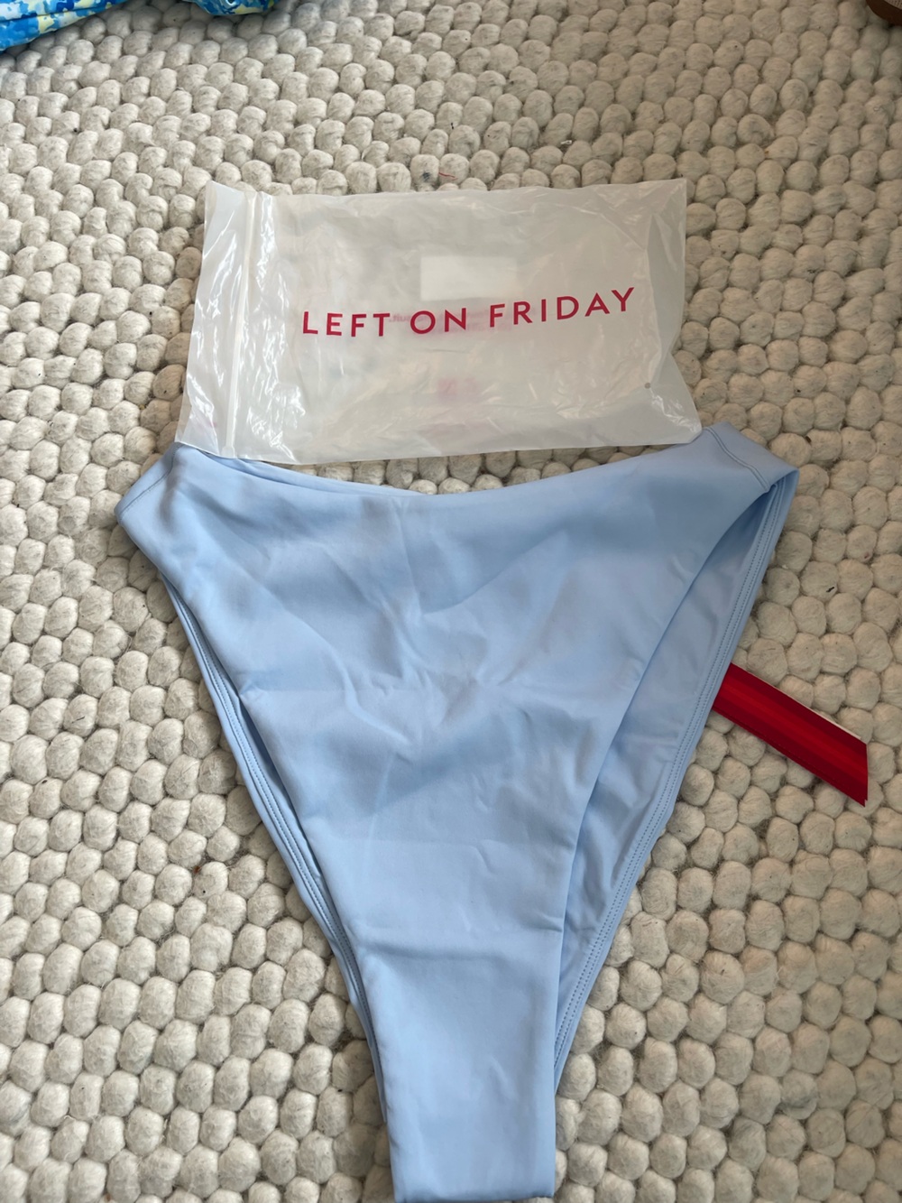 Left On Friday Women's Light Blue High-Cut Blue Skies Throwback Bottoms
